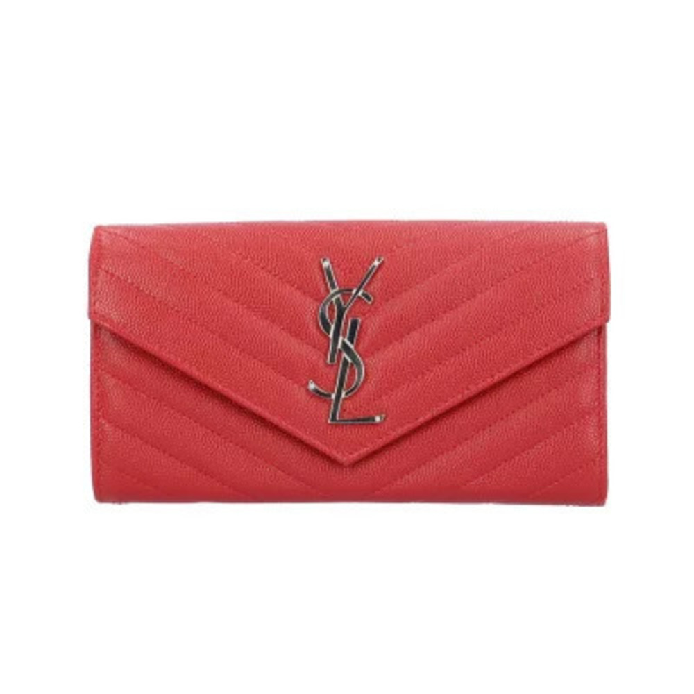 Saint Laurent Flap Wallet Long Leather